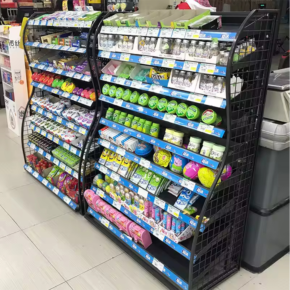 Rak Paparan Produk Pelbagai Peringkat Pasar Raya