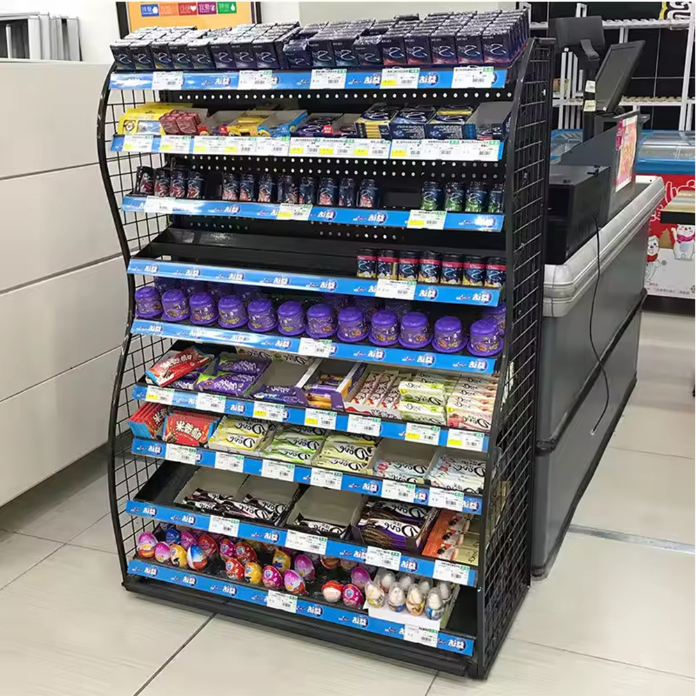 Rak Paparan Produk Pelbagai Peringkat Pasar Raya